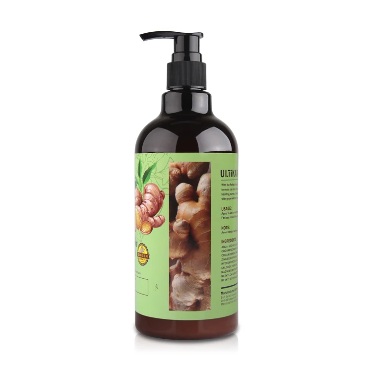 Professional Hair care Product Organic Dry Ginger Refresh Hair Shampoo