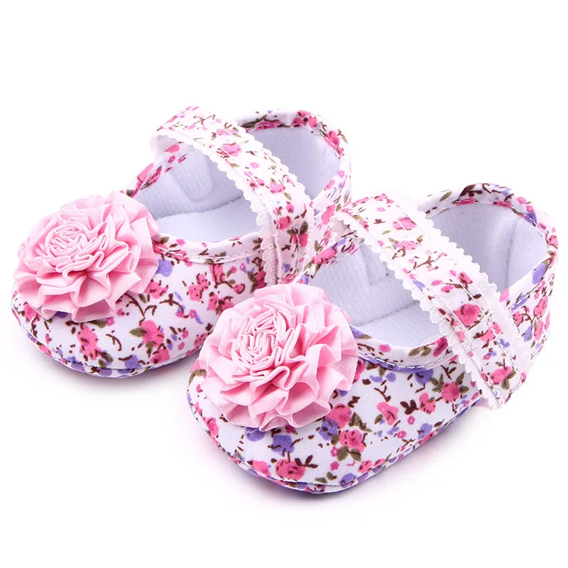 Wholesale flower design baby girl shoes infant shoes