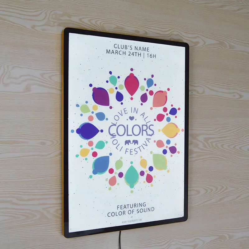 Movie poster light box led a4 cinema light box sign board led light