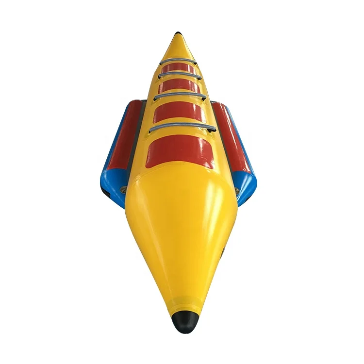 Durable Cheap 3 4 Person Seats Inflatable Banana Water Ski Boat Tubes for Rental