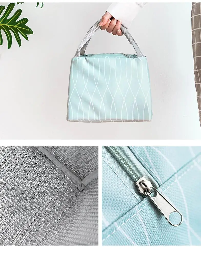 
BUBM Custom Canvas thermal Insulated Lunch Box Tote Bag Cooler 