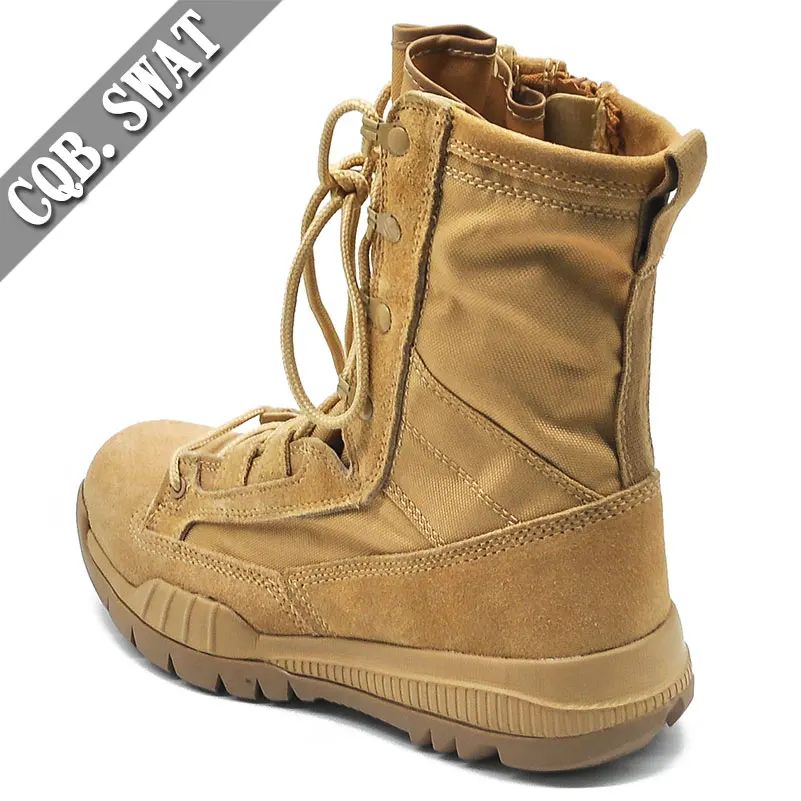 Tactical Combat Boot and Outdoor Training Boot EVA Winter Shoes Mesh Fabric Professional Winter Shoes for Men Rubber YKK Zipper