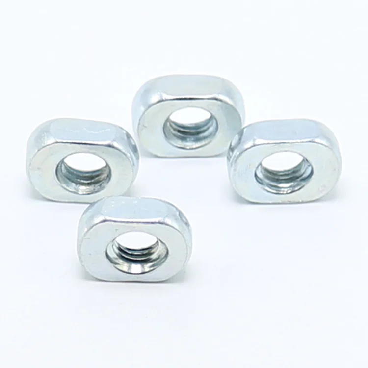 Customized heavy carbon steel oval m14x1.25 well round nuts m8