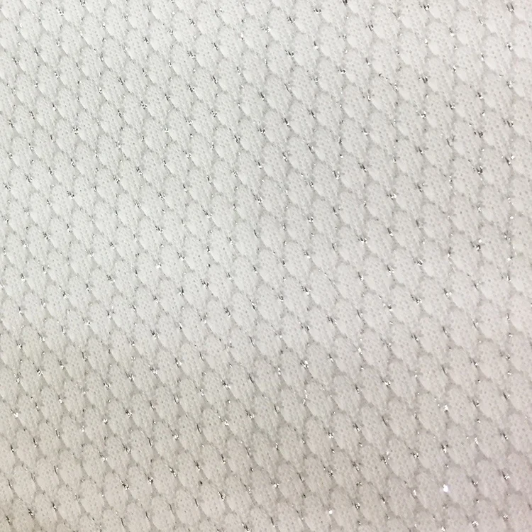 Rainbow Yarn Glitter 2mm Thick Spandex Scuba Fabric for ski garment