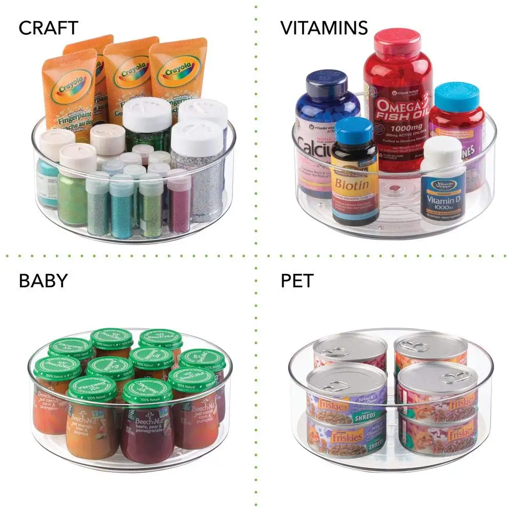 Plastic kitchen spinning food storage lazy susan turntable plastic,lazy susan for cabinet