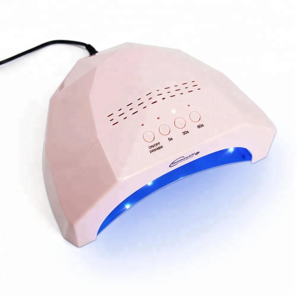 Private Label 48 Вт розовый цвет светодио дный УФ светодиодные лампы для ногтей с автоматическим датчиком