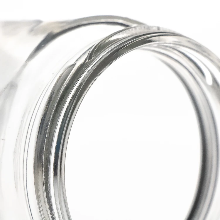 Food Canning 200ml clear wholesale round shape food glass jar for Honey Jam Jelly