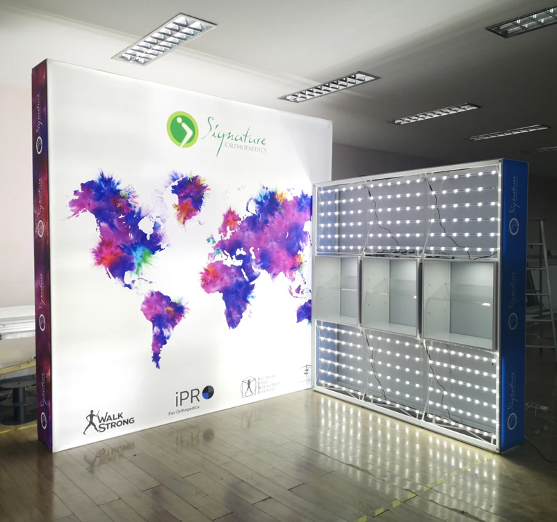 10ft LED Box Light Backlit Pop Up Trade Show Display