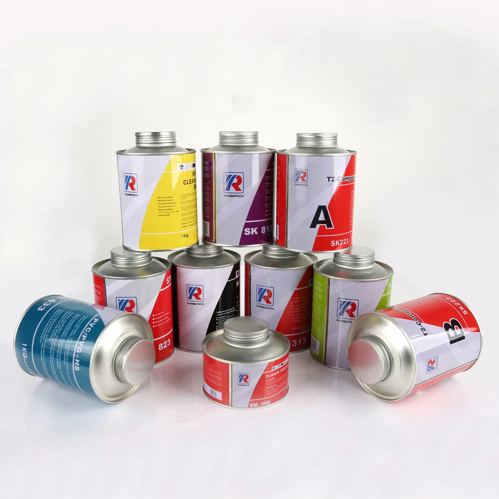 Conveyor belt cold bonding agent for rubber to metal bonding