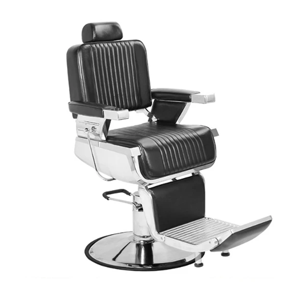 Classic Barber Chair Heavy Duty Hydraulic Man Vintage Reclining Styling Salon Furniture