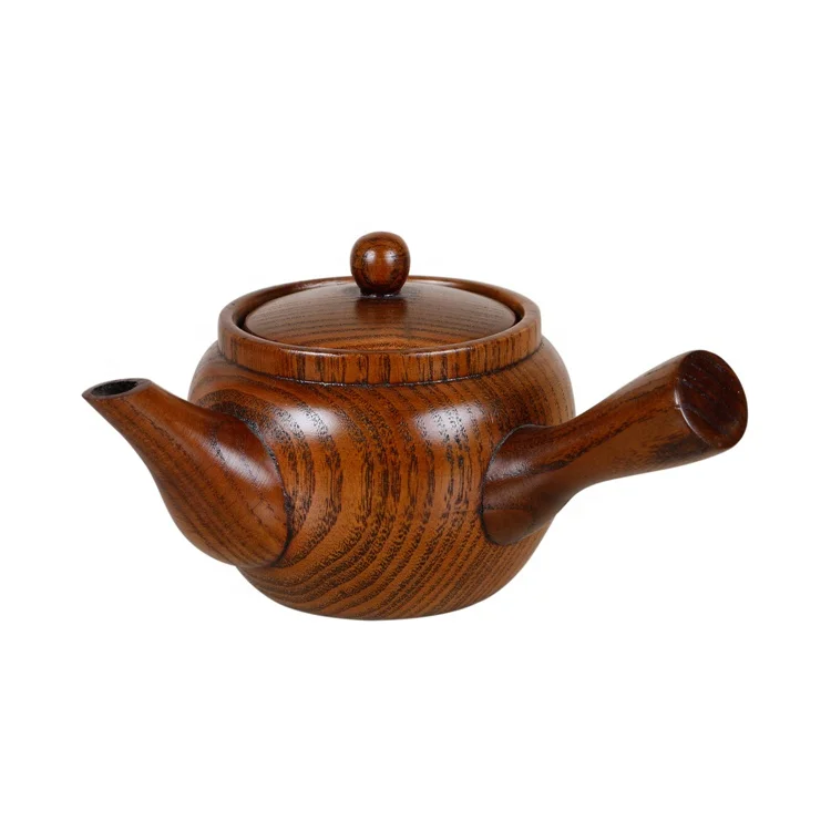 Традиционный деревянный кофейник ручной работы Jujube в японском стиле с ручкой