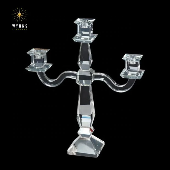 Crystal chandelier bobeche k9 cristal candle holder for dining table and wedding decoration