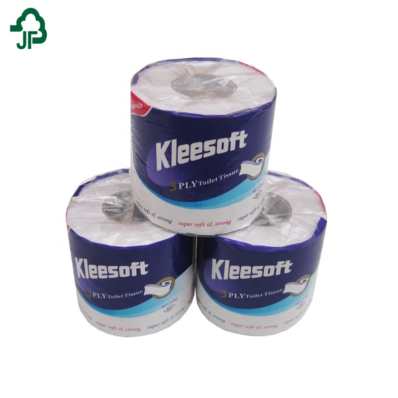 Wholesale Custom Printed White Bulk Pack Toilet Tissue  Paper Product Rolls For Bathroom