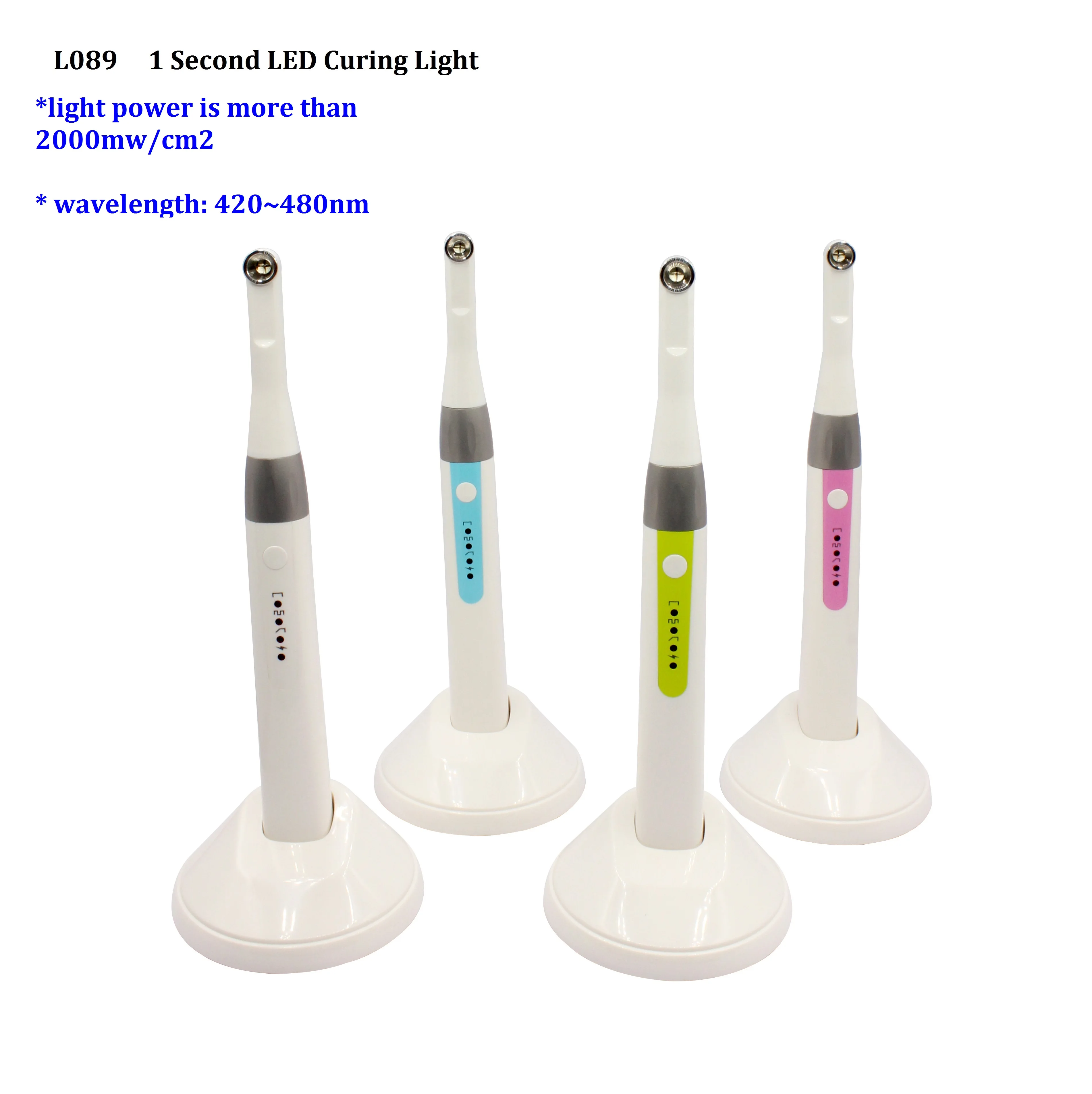 Wireless one second LED curing light