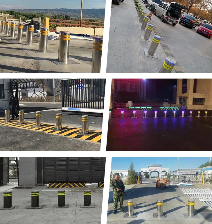 600*219mm Hot Sale high quality Hydraulic Bollard automatic rising bollards automatic electric bollards with best price