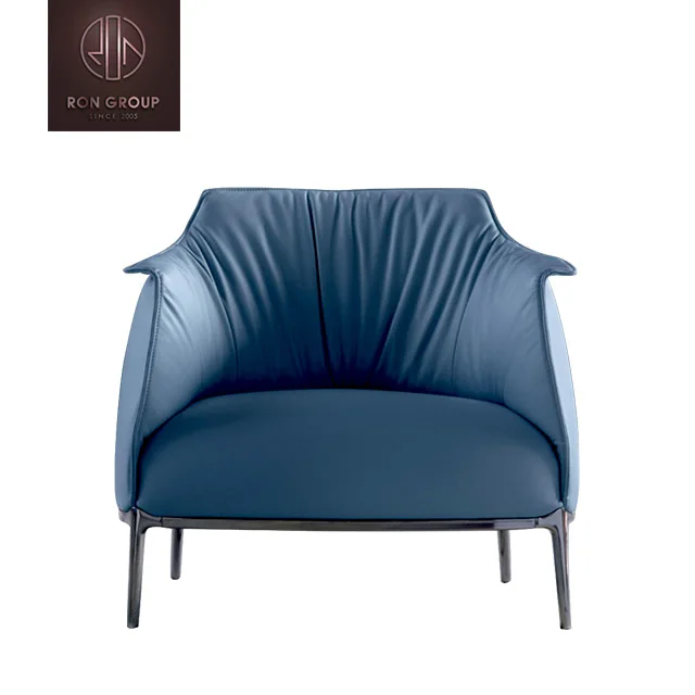 modern hotel home living room furniture black casual style lazy double chair wooden legs soft living room sofas