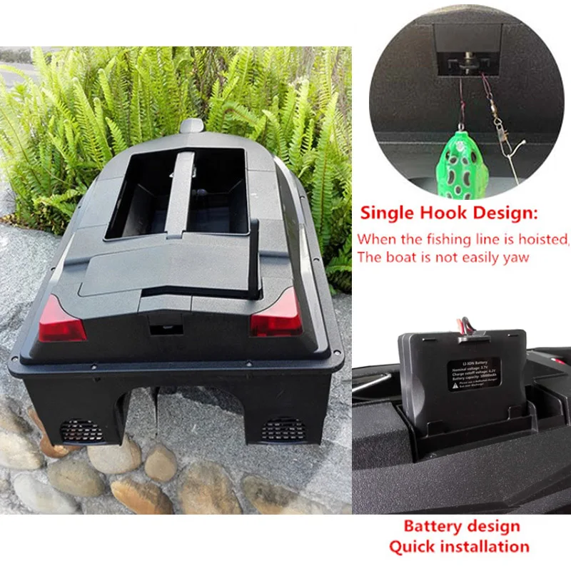 GPS-позиционирование TL 380D, рыболокатор 433 МГц, двухсторонняя лодка для приманки с гидролокатором (5 гнезд)