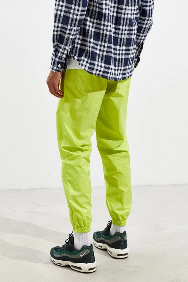 Custom Logo Workout  Nylon Mens Neon Joggers Wholesales Slim Fit Track Pants