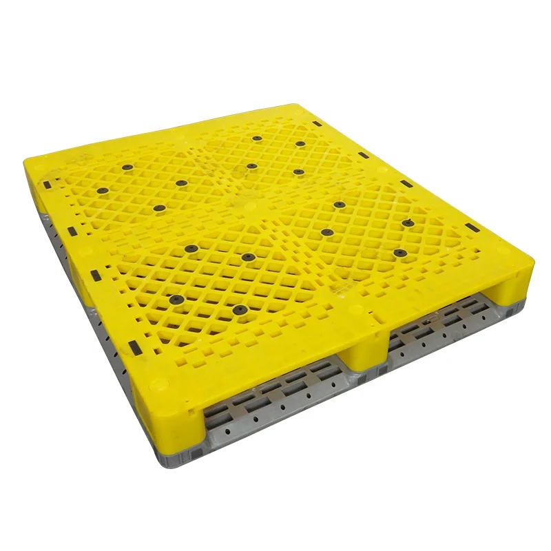 1200*1000*150 Heavy Duty ChipPlastic Pallet  Racking In China  Reinforce 8 steel pipes Euro pallet