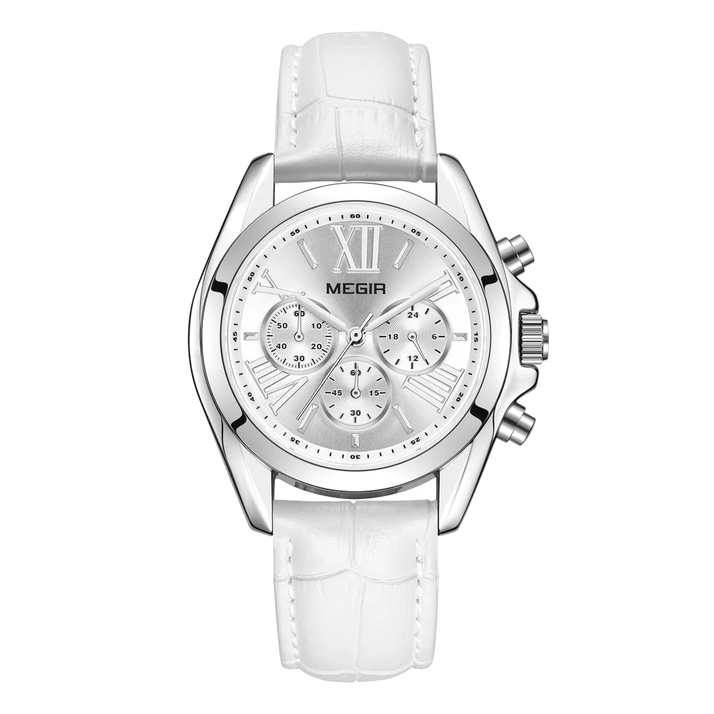 High Quality 3ATM Water Resistant Megir Brand Quartz Women Watch