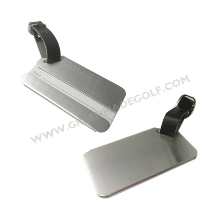 Golf metal bag tag luggage tag with name card