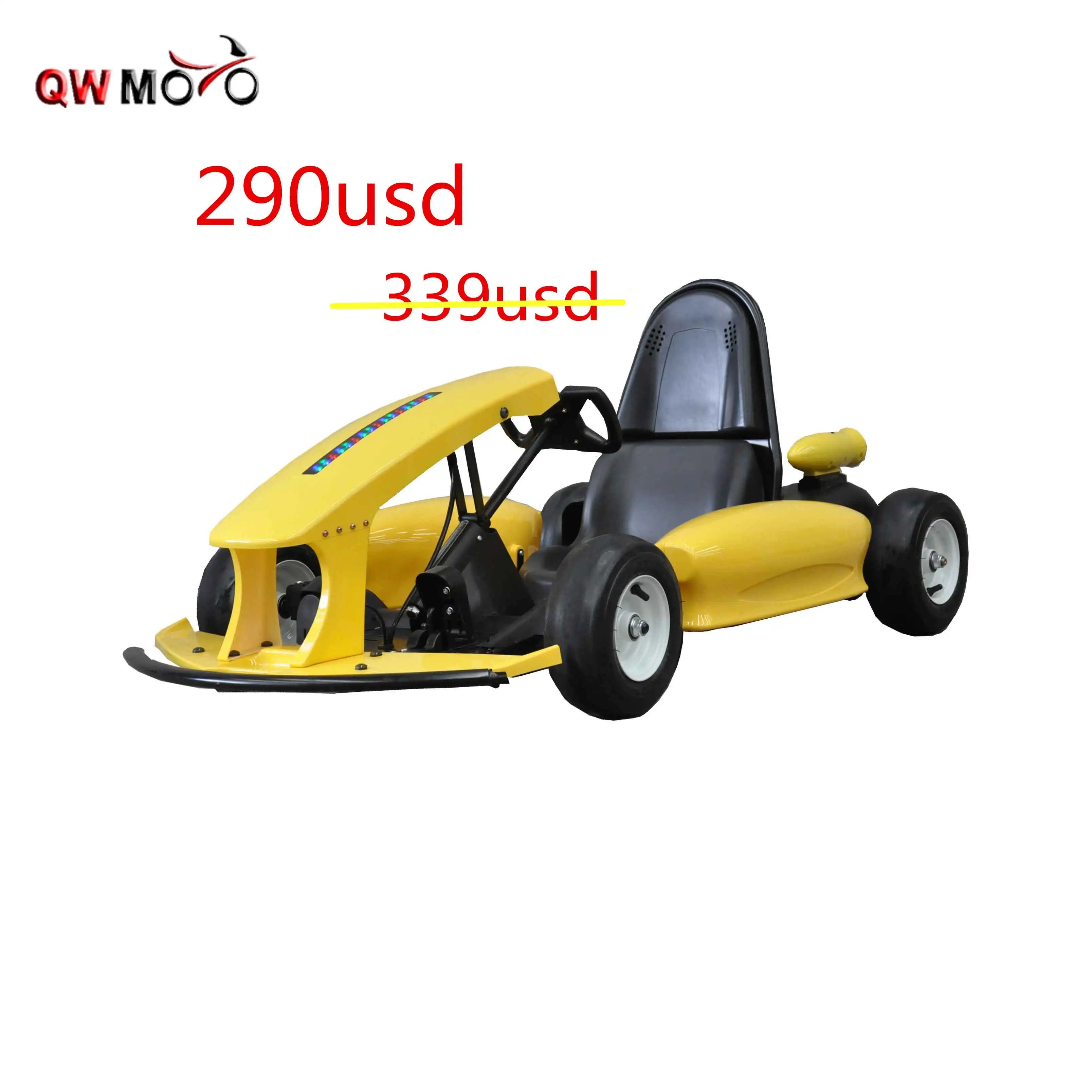 QWMOTO 2019 April crazy sales of new electric model electric  350w go kart 250w drift scooter 100w mini go kart cheap sale