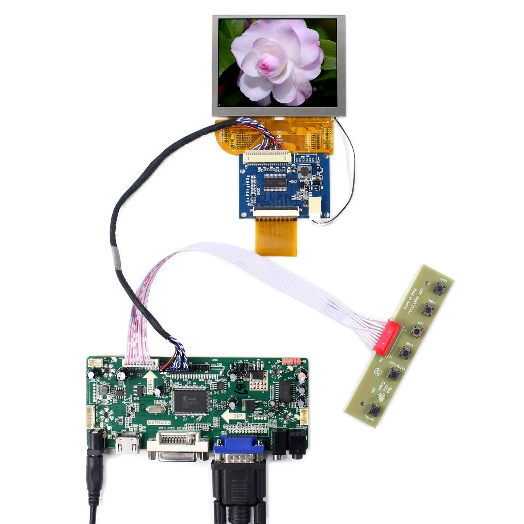 3.5 inch display 800x600 LCD 400 nits screen with hdmi board