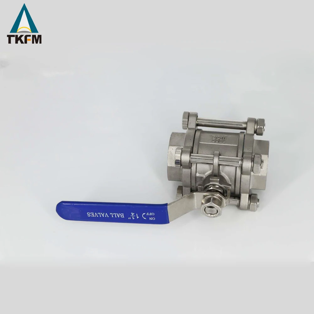 Sale stainless steel mini cf8m 1000 wog 2 inch ss 3pc ball valve ballvalve ss316 with spring