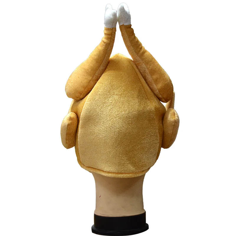 Roasted Turkey Chicken Hat Adult Costume Accessory NEW Thanksgiving