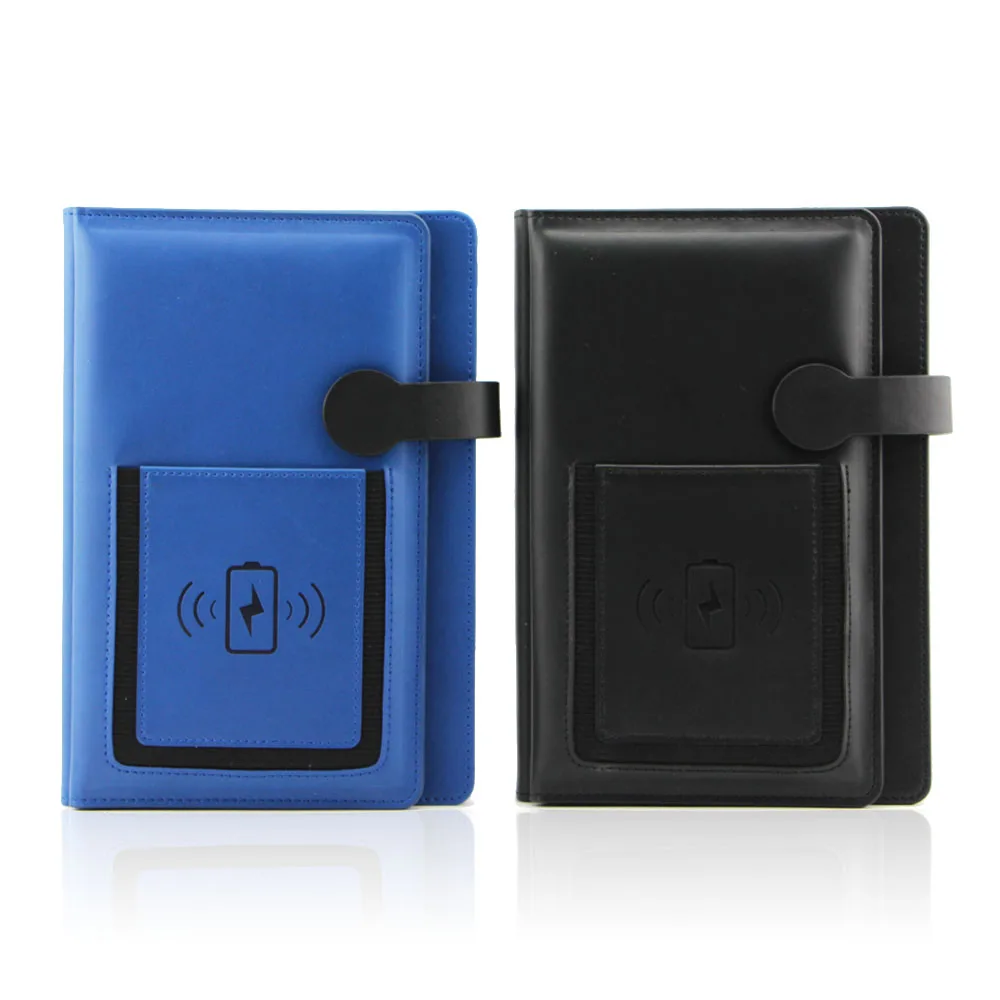 A5 Ruled Pages 8000 Mah Custom Logo Usb  Power Bank Journal Custom Notebook with Power Bank