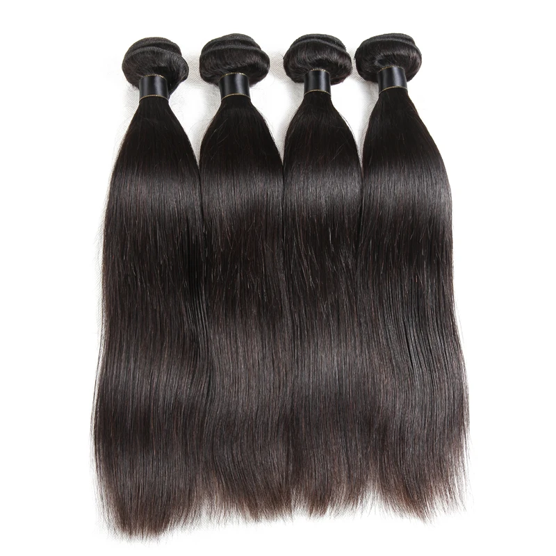 
4Bundles Sale 10A Wholesale Virgin Hair Vendors,Straight 100% Human Hair Raw Indian Temple Hair,Cheap Human Hair Weave Bundles 