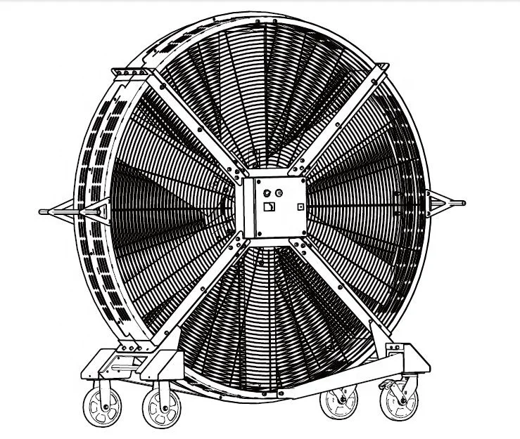 Kale Silent PMSM Motor Big HVLS Mobile Fan