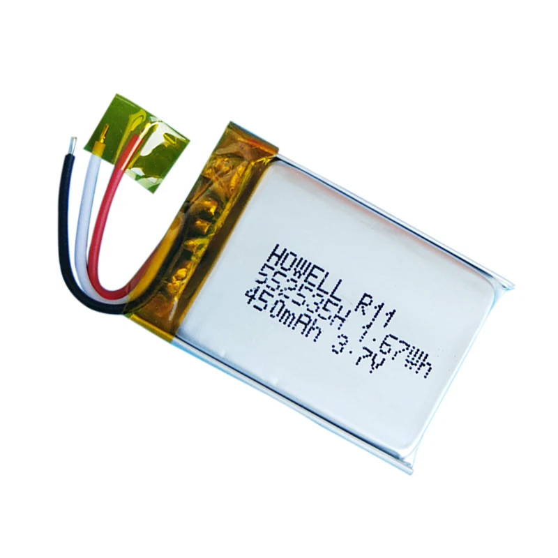 UN38.3 и CE утвержден 450 В в литий полимерный аккумулятор 3,7 мАч с К 10 к NTC