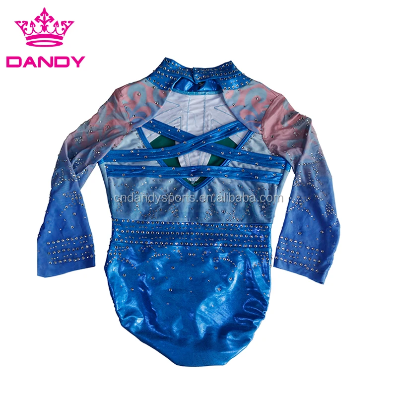 Женские сексуальные трико со стразами, с длинным рукавом, оптовая продажа танцевальных трико