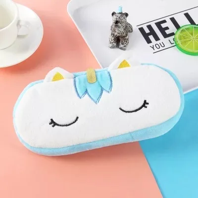 OEM!Newest 20*10cm Unicorn Plush Pouch Pencil Case Bag Key Chain Pendant Coin Purse Wallet Case Pouch Bag
