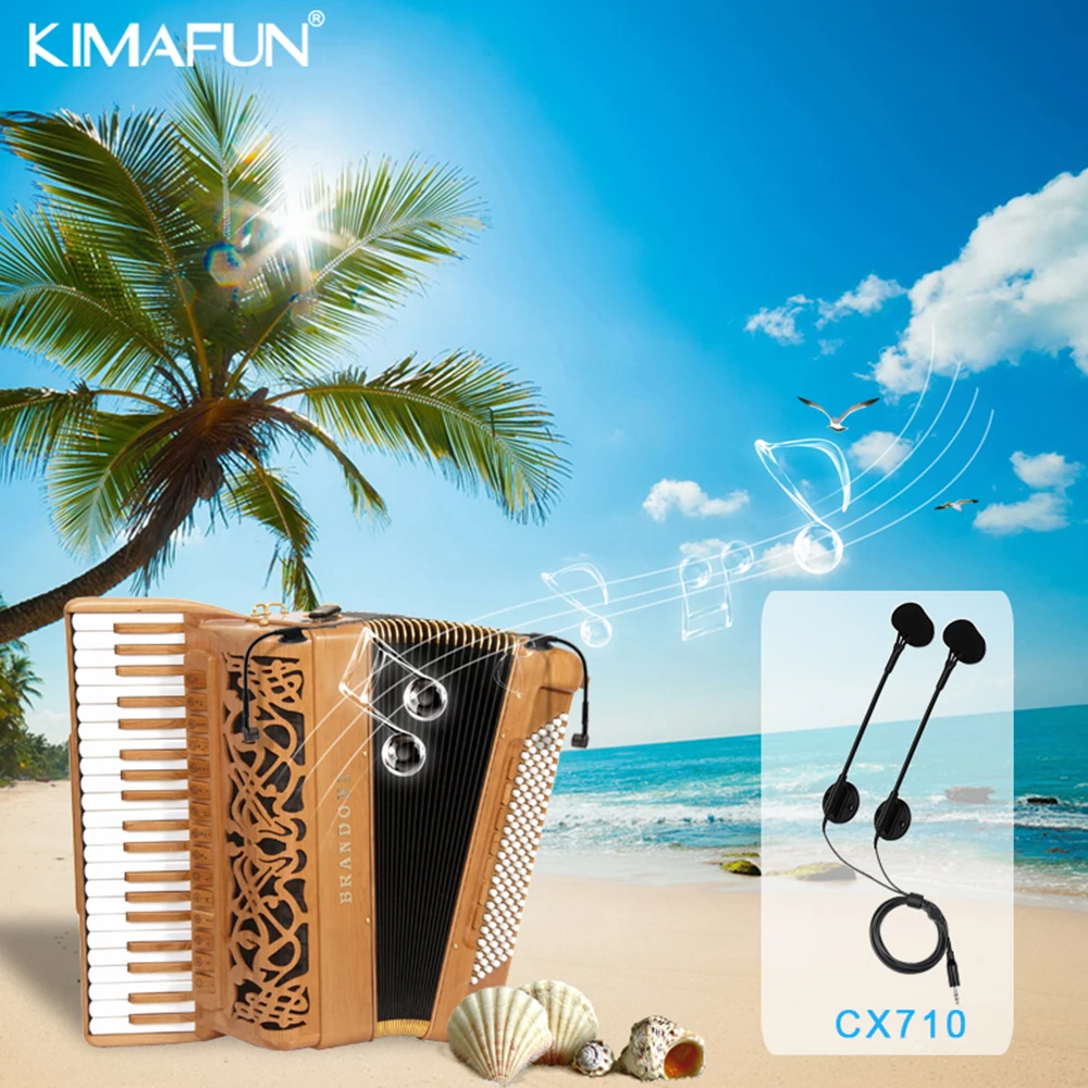 Factory Wholesale Perfect Sound Microphone Accordion Wireless For KIMAFUN Instrument KM-CX710