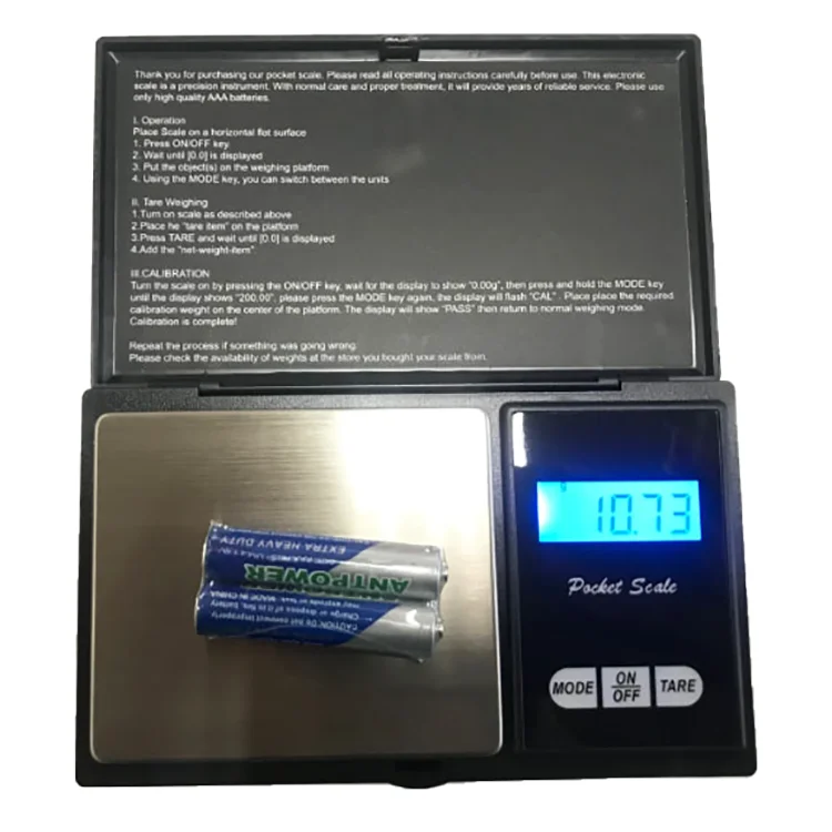 Notebook digital jewelry scale digital notebook pocket scale P258