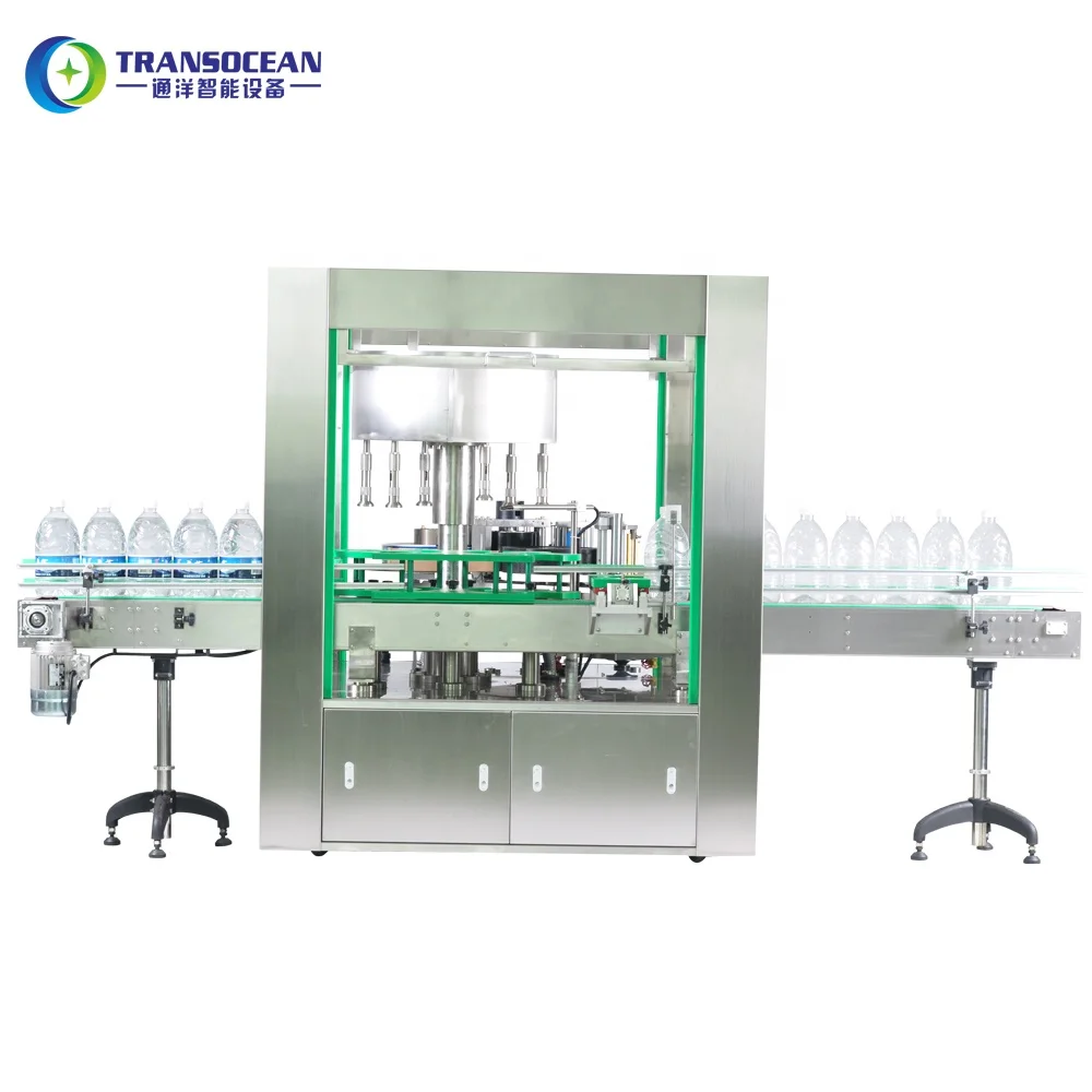 
rotary automatic star wheel hot melt glue opp round water 500ml bottle labeling machine 12000 BPH 