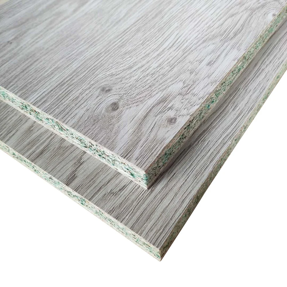 
16mm waterproof Melamine Paper Faced hmr particle board on 2 Sides for Kitchen Cabinets 