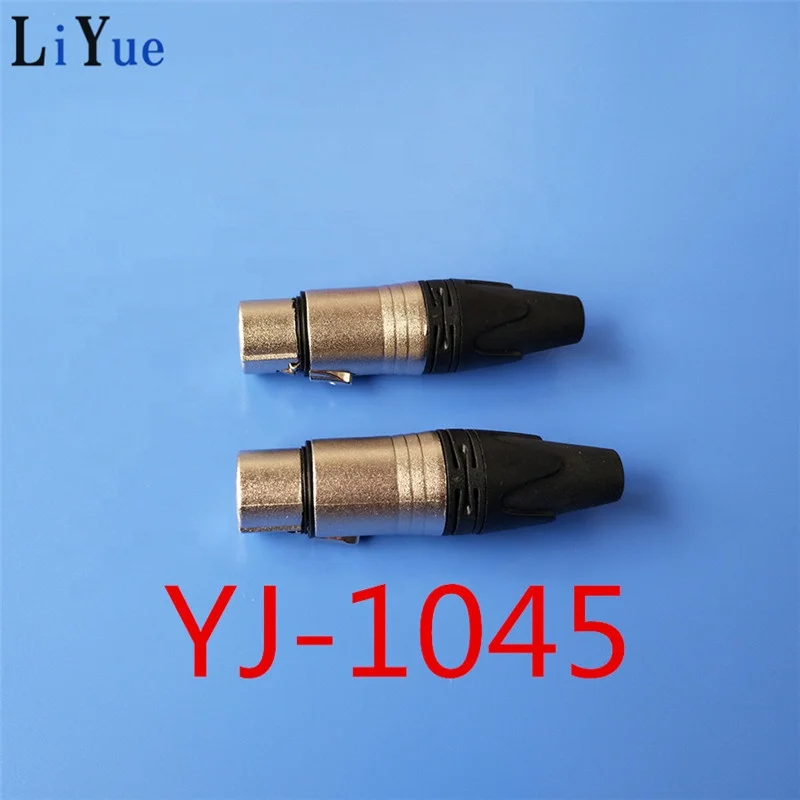 High quality 3 4 5 pins XLR connector for audio and video male female plug
