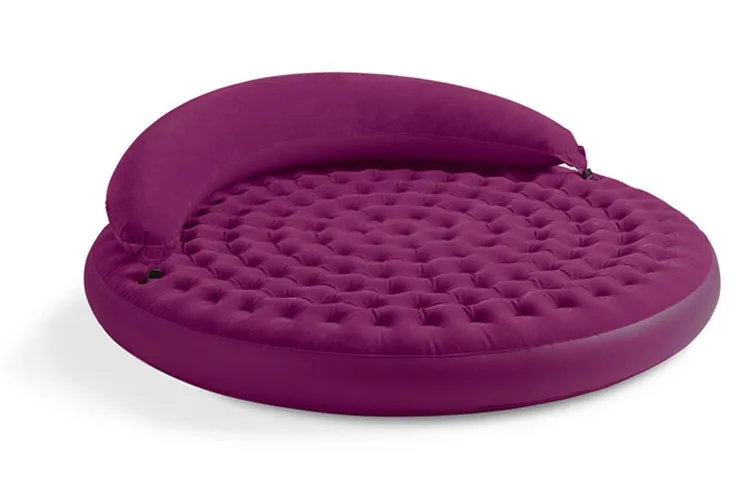 Intex 68661 круглый диван-кровать для гостиной со спинкой и подлокотник многофункциональная надувная подушка