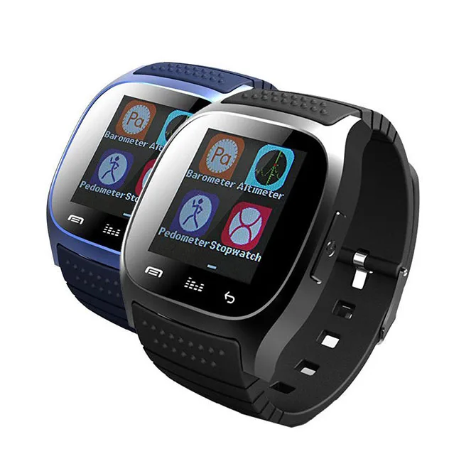 Multi function Sport waterproof Smartwatch Blue tooth Dial Android T8 Pedometer M26 Smart Watch