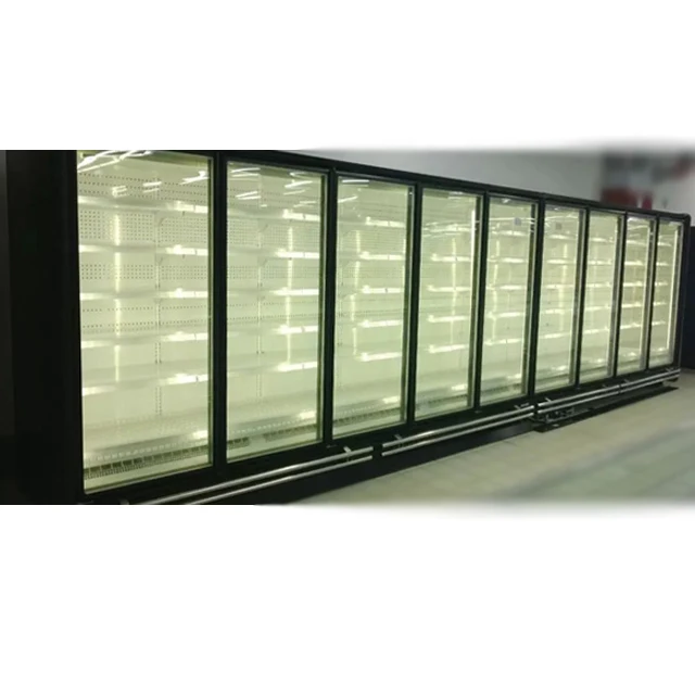 Refrigeration equipment parts Aluminum Frame Heating Glass Door For Walk In Cooler Display Showcase