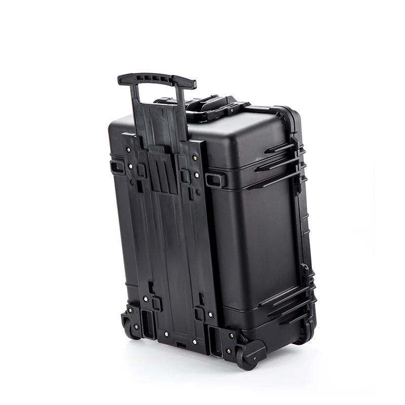 GD5014 Trolley case protection Impact resistance waterproof suitcase tool box safe instrument case with Precut sponge with wheel