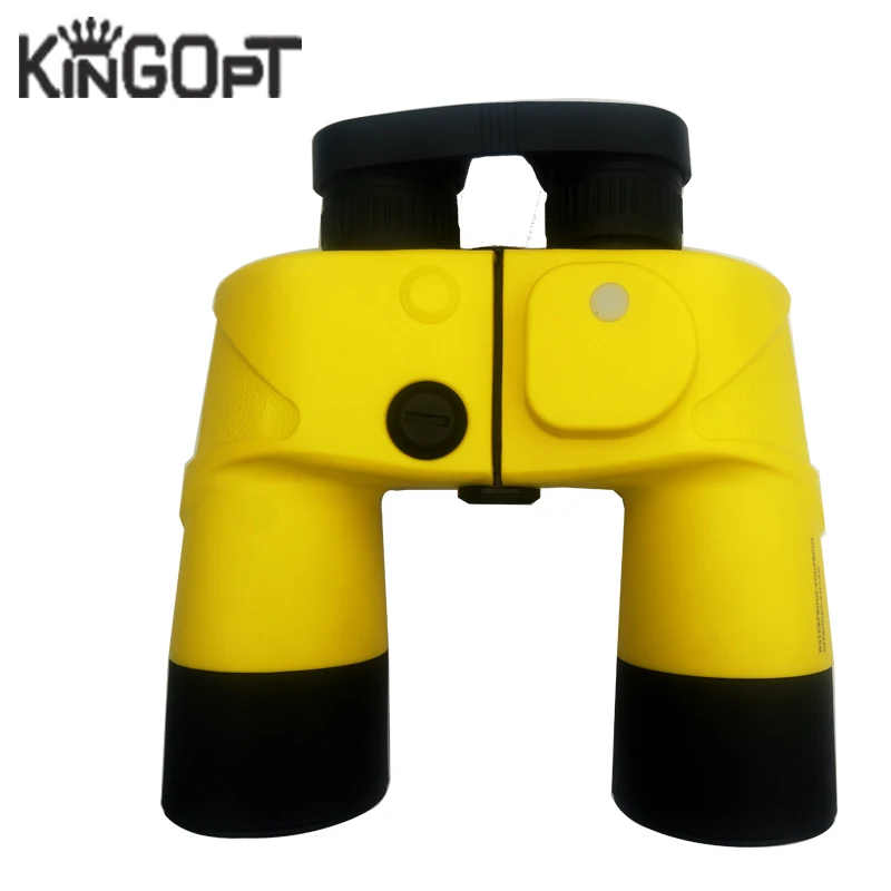 Kingopt 7x50 Военная Униформа внутренний дальномер Сетка и компасы водонепроницаемый BAK4 Порро бинокль