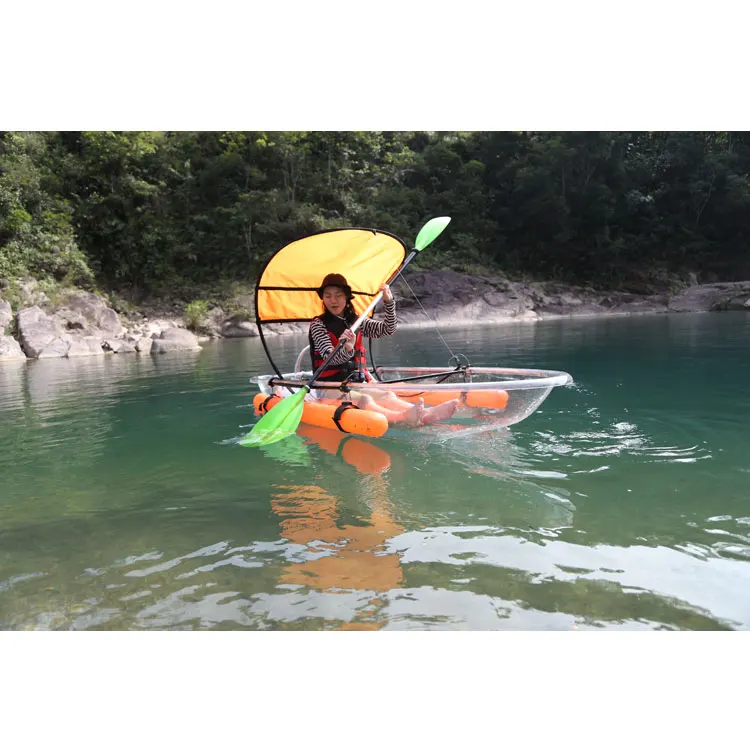 New Launched Clear Kayak New Design Crystal see through Transparent canoe