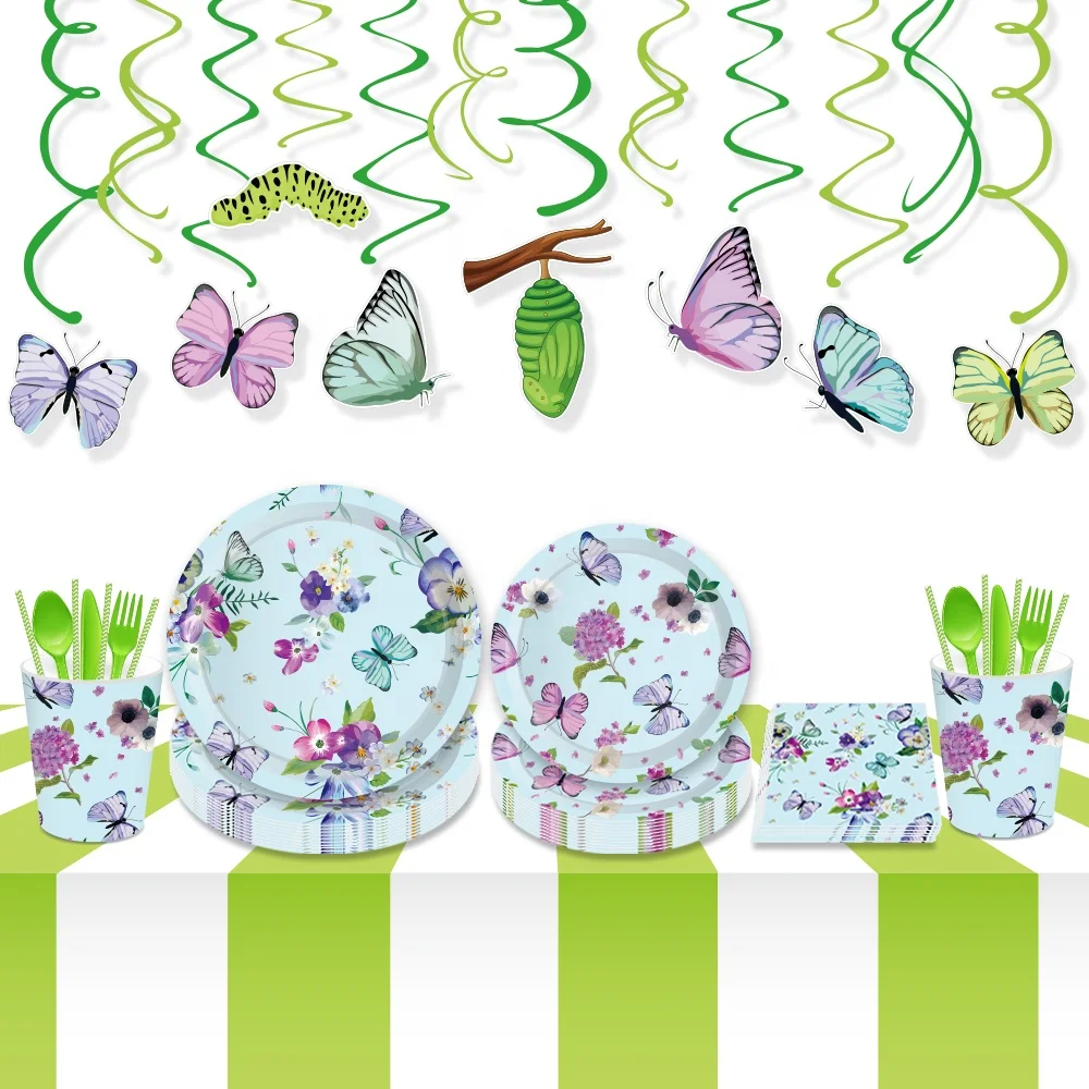 Новый дизайн, принадлежности для вечеринки в стиле бабочки, 25 шт., сувениры для девочек, реквизит для фотобудки, реквизит для вечеринки