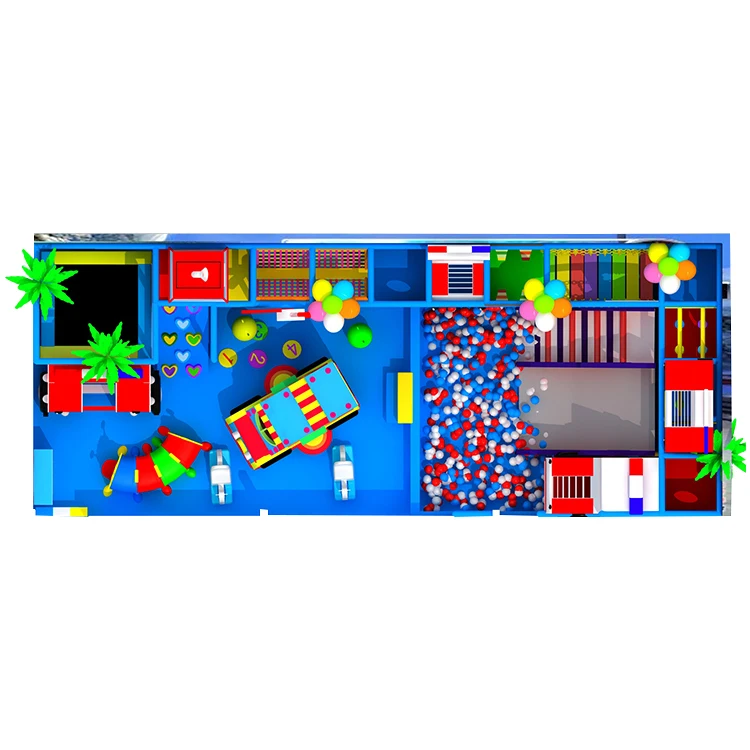Nannan manufactures prices children indoor playground with ball pit pool slide equipment for kids indoor amusement park