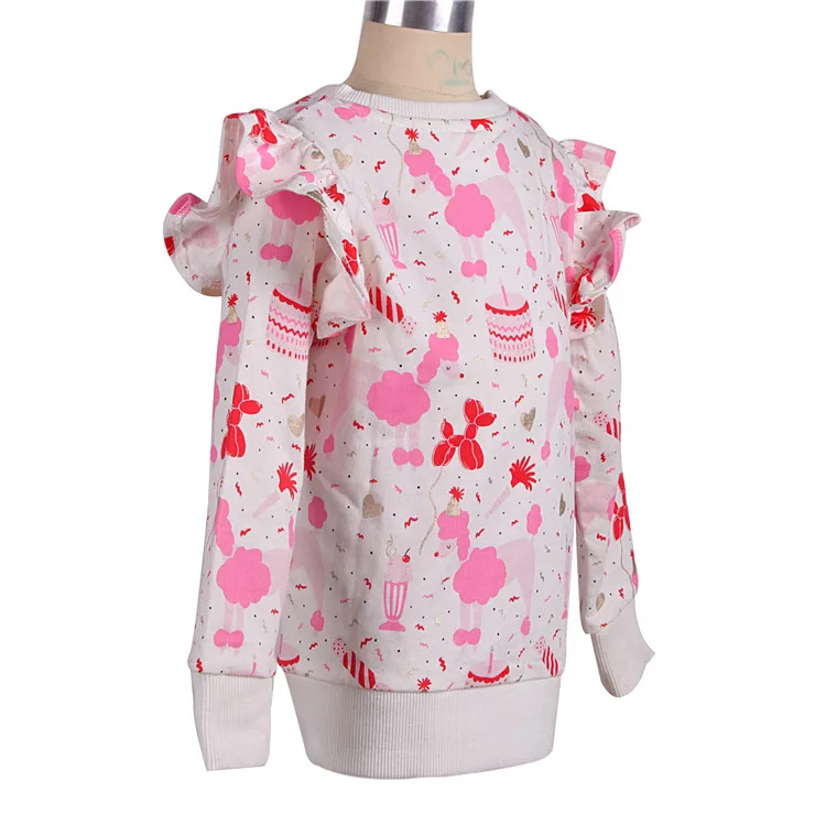 Пользовательские осень 2019 новое поступление с длинным рукавом сублимации Топ бренд повседневные футболки для девочек Корейский