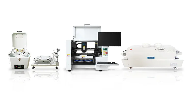  Печатная машина QIHE с четырьмя головками vision SMT pick and Place Machine PCB поверхностное монтажное оборудование для электроники печатная smd